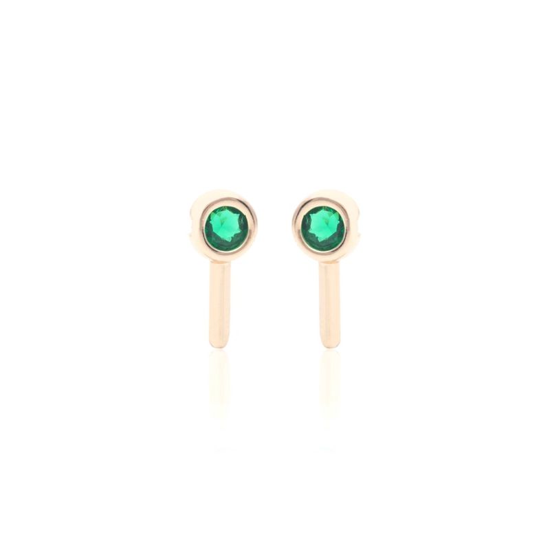 Brinco-meia-argola-cristal-esmeralda-banho-de-ouro-18k-nano-gold