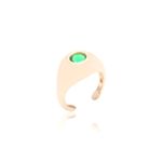 Anel-dedo-minimo--dedo-mindinho--cristal-esmeralda-banho-de-ouro-18k-nano-gold