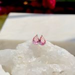 Brinco-gota-cristal-turmalina-rosa-prata-925