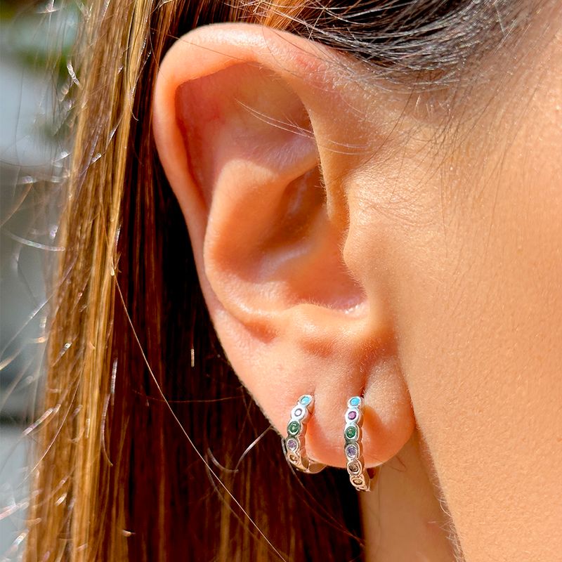 Brinco-Bolinhas-14-mm-Zirconia-Colorida-Prata-925