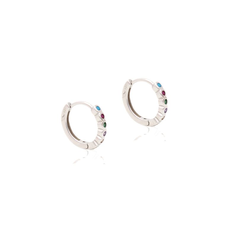 Brinco-Bolinhas-12-mm-Zirconia-Colorida-Prata-925