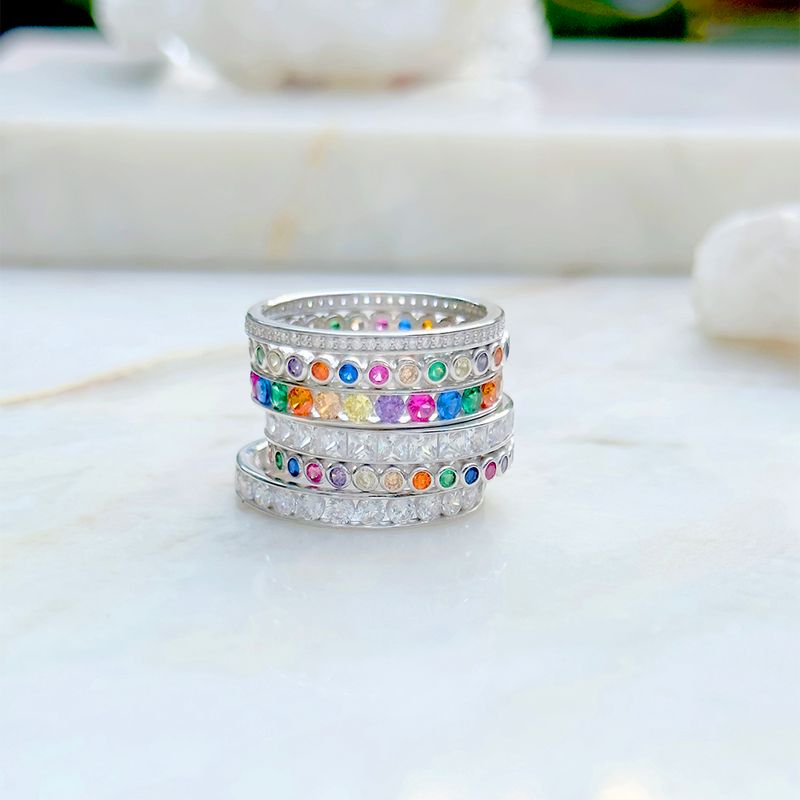 Anel-Zirconia-Colorida-Bolinhas-Cravejado-Kit-C-3-Prata-925
