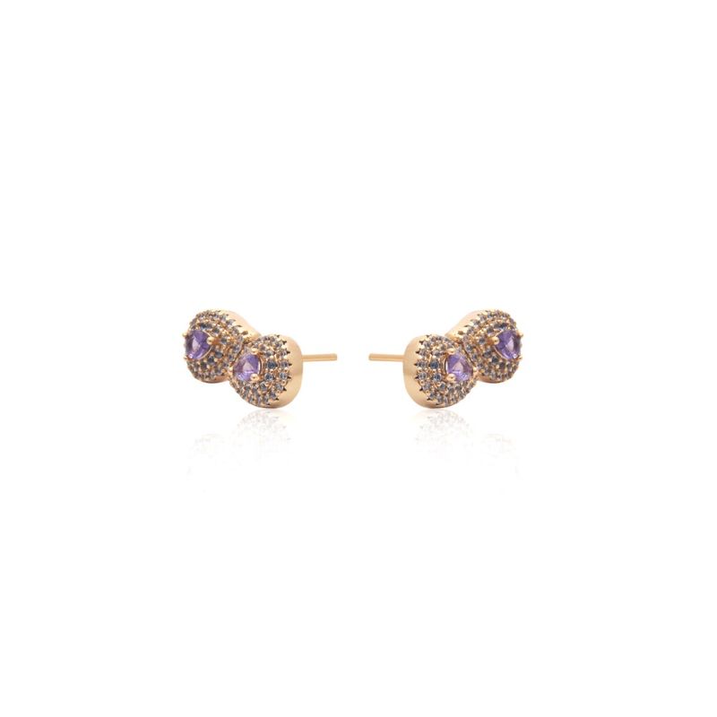 Brinco-infinito-cristal-ametista-banho-de-ouro-18k-nano-gold