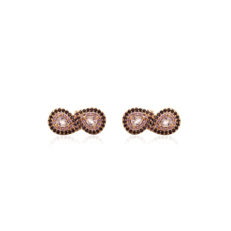 Brinco-infinito-cristal-quartzo-rosa-banho-de-ouro-18k-nano-gold