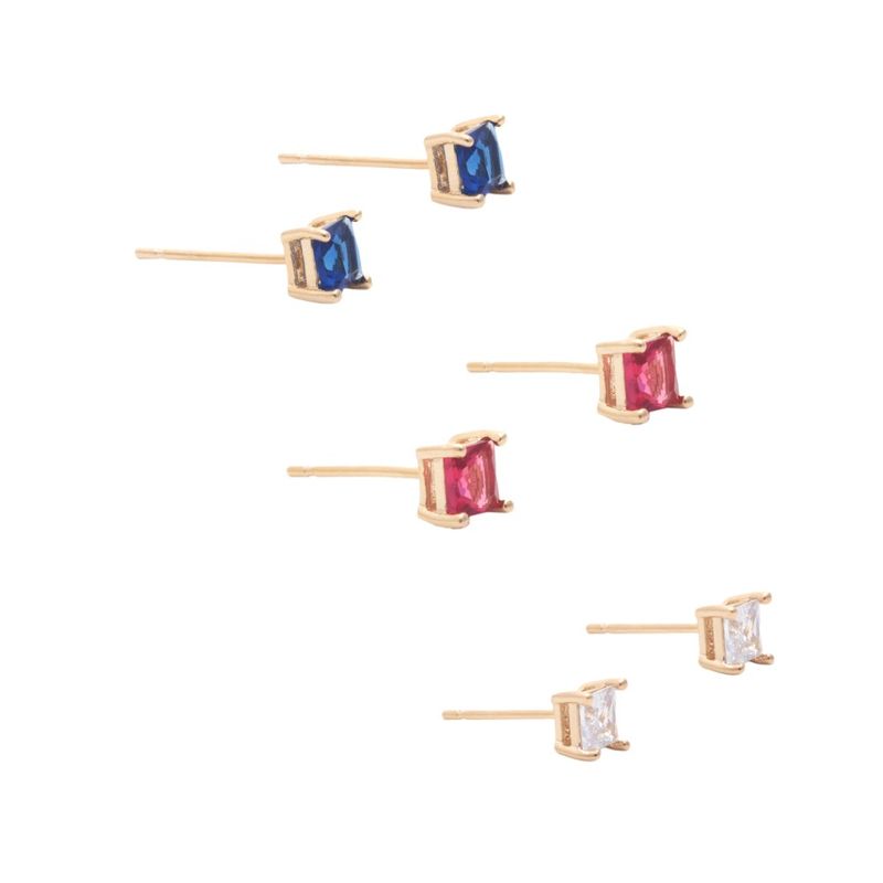 Kit-de-brincos-quadrados-cristal-safira-banho-de-ouro-18k