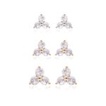 Kit-de-brincos-trevo-zirconia-branca-banho-de-ouro-18k