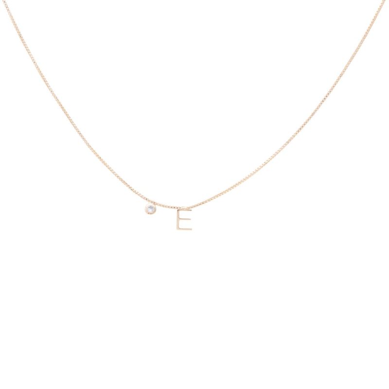 Colar-letra-e-zirconia-branca-45cm-banho-de-ouro-18k
