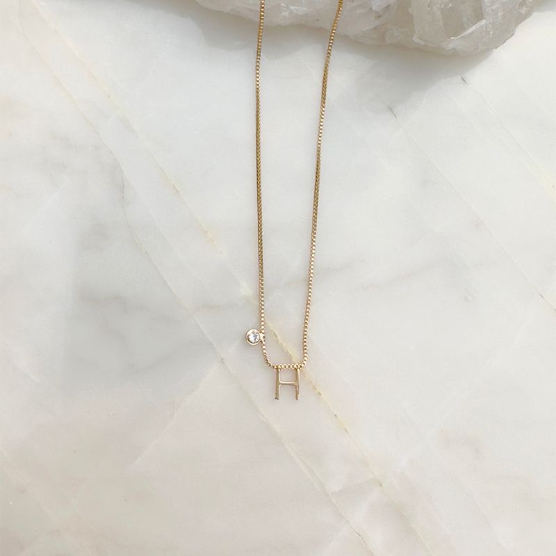 Colar-letra-h-zirconia-branca-45cm-banho-de-ouro-18k