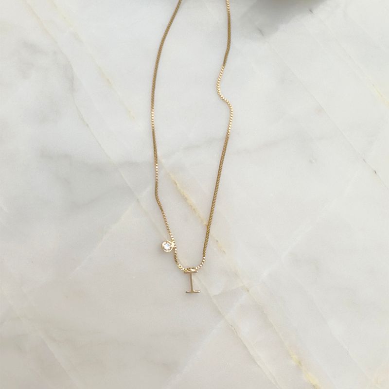 Colar-letra-i-zirconia-branca-45cm-banho-de-ouro-18k