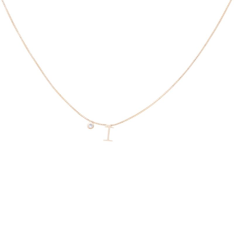 Colar-letra-i-zirconia-branca-45cm-banho-de-ouro-18k