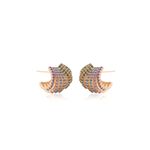Brinco-Onda-8-Linhas-Zirconias-Coloridas-Banho-de-Ouro-18K-Nano-Gold