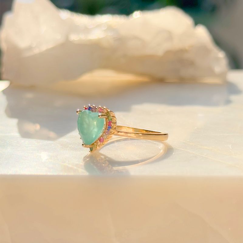 Anel-Fusion-Turmalina-Coracao-Cravacao-em-Garras-Banho-de-Ouro-18K-aro-14