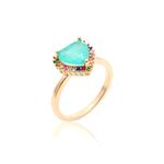 Anel-Fusion-Turmalina-Coracao-Cravacao-em-Garras-Banho-de-Ouro-18K-aro-16