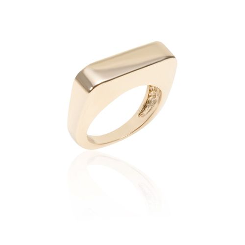 Anel liso dedo mínimo (mindinho) banho de ouro 18k nano gold