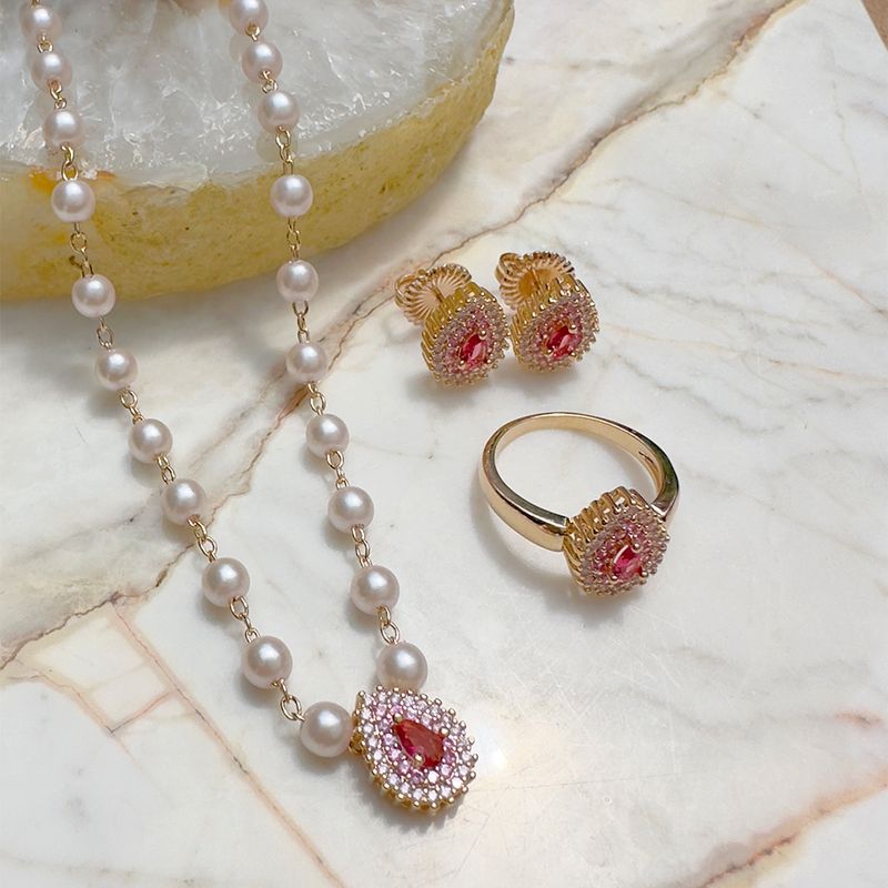 Anel-gota-bordada-cristal-turmalina-rosa-banho-de-ouro-18k-nano-gold