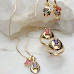 Anel-dedo-minimo--mindinho--cristal-turmalina-rosa-banho-de-ouro-18k