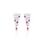 Brinco-piramide-cristal-turmalina-rosa-prata-925-
