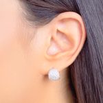 Brinco-argola-bolota-zirconia-branca-banho-de-rodio-branco