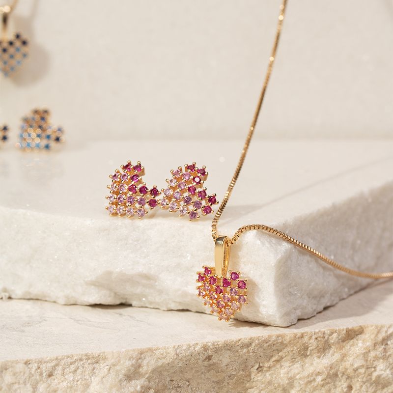 Conjunto-coracao-pixel-zirconia-vermelha-46cm-banho-de-ouro-18k