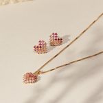 Conjunto-coracao-pixel-zirconia-vermelha-46cm-banho-de-ouro-18k