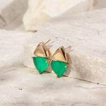 Brinco-piramide-dupla-fusion-esmeralda-zirconia-branca-banho-de-ouro-18k