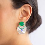 Brinco-ear-jacket-versatil-fusion-esmeralda-madreperola-prata-925