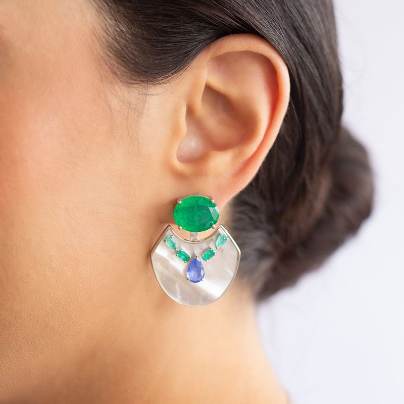 Brinco-ear-jacket-versatil-fusion-esmeralda-madreperola-prata-925