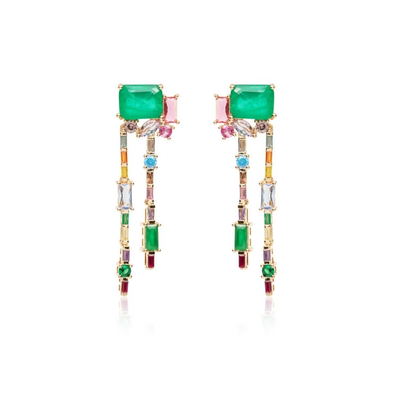 Brinco-moldura-fusion-esmeralda-banho-de-ouro-18k