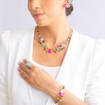 Colar-maxi-formas-fusion-turmalina-rosa-46cm-banho-de-ouro-18k