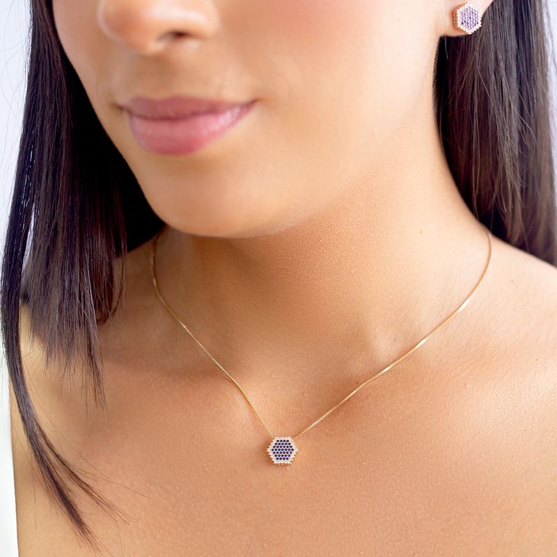 Conjunto-hexagono-zirconias-azuis-brancas-47cm-banho-de-ouro-18k