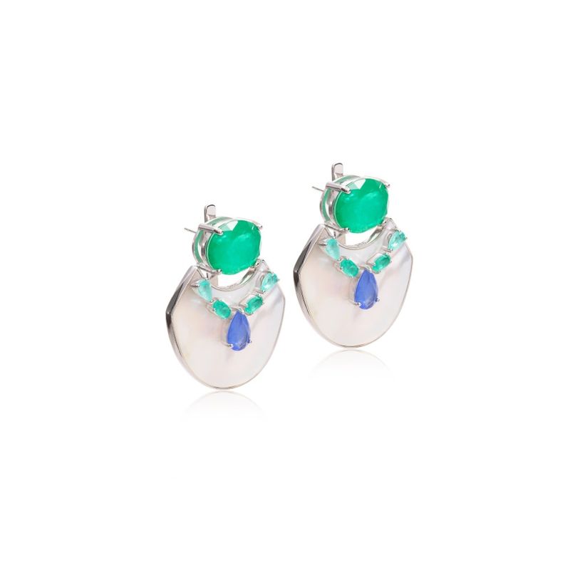 Brinco-ear-jacket-versatil-fusion-esmeralda-madreperola-prata-925
