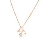 Colar-Letra-W-Zirconia-Branca-47cm-Banho-de-Ouro-18K