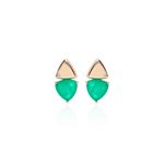 Brinco-piramide-dupla-fusion-esmeralda-zirconia-branca-banho-de-ouro-18k