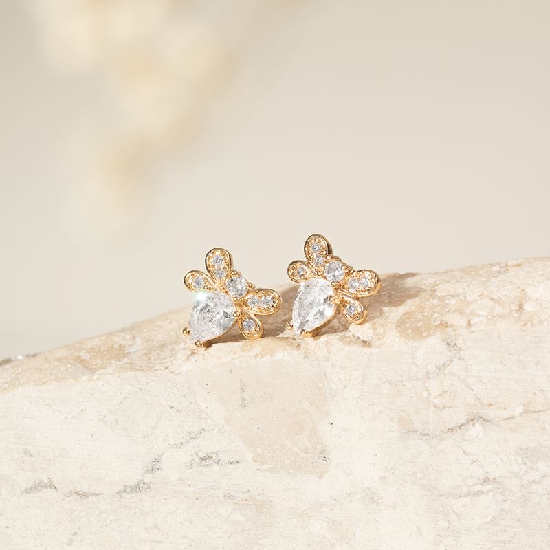 Brinco-abelha-zirconia-branca-banho-de-ouro-18k