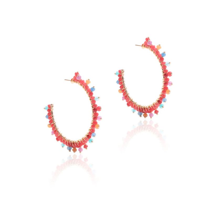 Brinco-argola-pedras-naturais-jade-goiaba-banho-de-ouro-18k