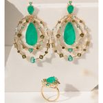 Anel-gota-formas-fusion-esmeralda-banho-de-ouro-18k
