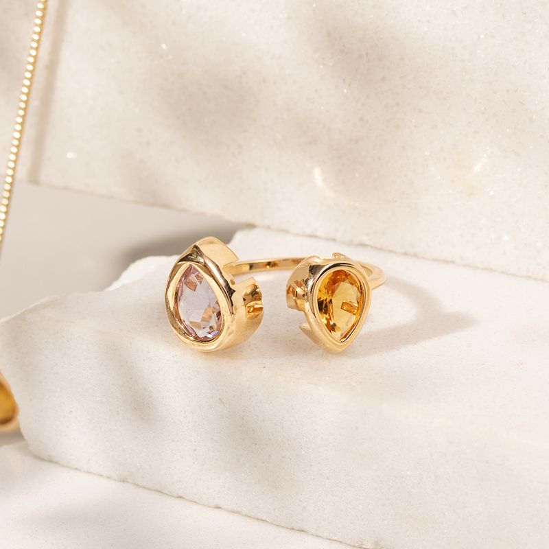Anel-gotas-aberto-cristal-citrino-banho-de-ouro-18k