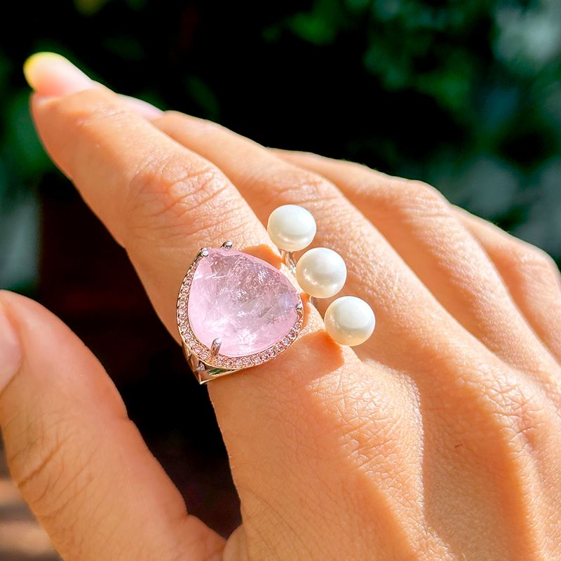 Anel-gota-fusion-quartzo-rosa-perola-shell-banho-de-rodio-branco