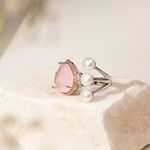 Anel-gota-fusion-quartzo-rosa-perola-shell-banho-de-rodio-branco