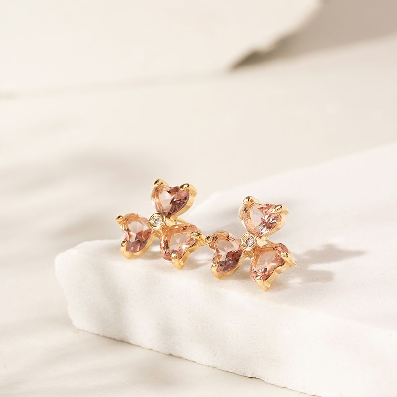 Brinco-trevo-coracao-cristal-quartzo-rosa-banho-de-ouro-18k-