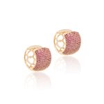 Brinco-argola-grande-zirconia-vermelha-banho-de-ouro-18k