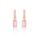 Brinco-ear-bling-grande-cravejado-zirconia-branca-retangulo-fusion-quartzo-rosa-banho-de-ouro-18k