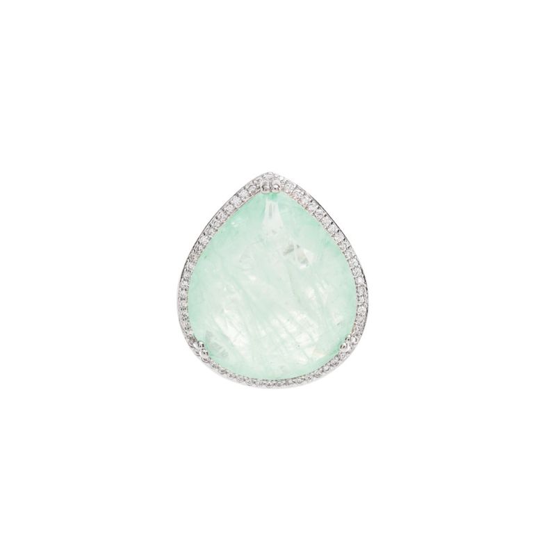 Anel-gota-fusion-esmeralda-colombiana-zirconia-branca-banho-de-rodio-branco