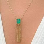 Colar-pingente-cristal-esmeralda-franja-55-cm-banho-de-ouro-18k