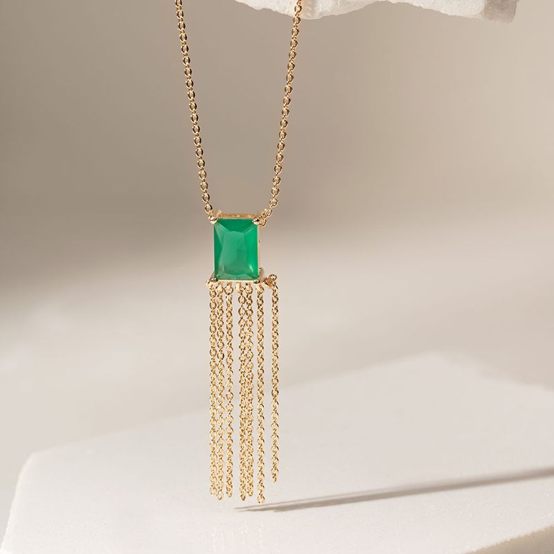 Colar-pingente-cristal-esmeralda-franja-55-cm-banho-de-ouro-18k
