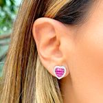 Brinco-coracao-mosaico-cristal-turmalina-rosa-cravacao-invisivel-banho-de-rodio-branco