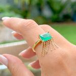 Anel-retangulo-cristal-esmeralda-franja-banho-de-ouro-18k