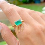 Anel-retangulo-cristal-esmeralda-franja-banho-de-ouro-18k