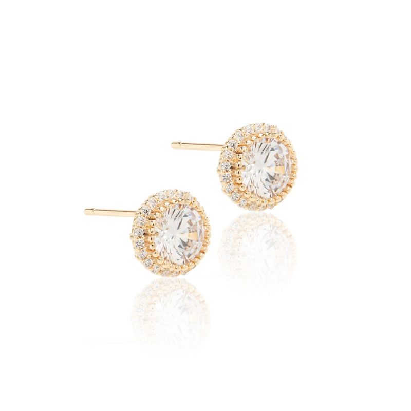 Brinco-ponto-de-luz-redondo-zirconia-branca-banho-de-ouro-18k