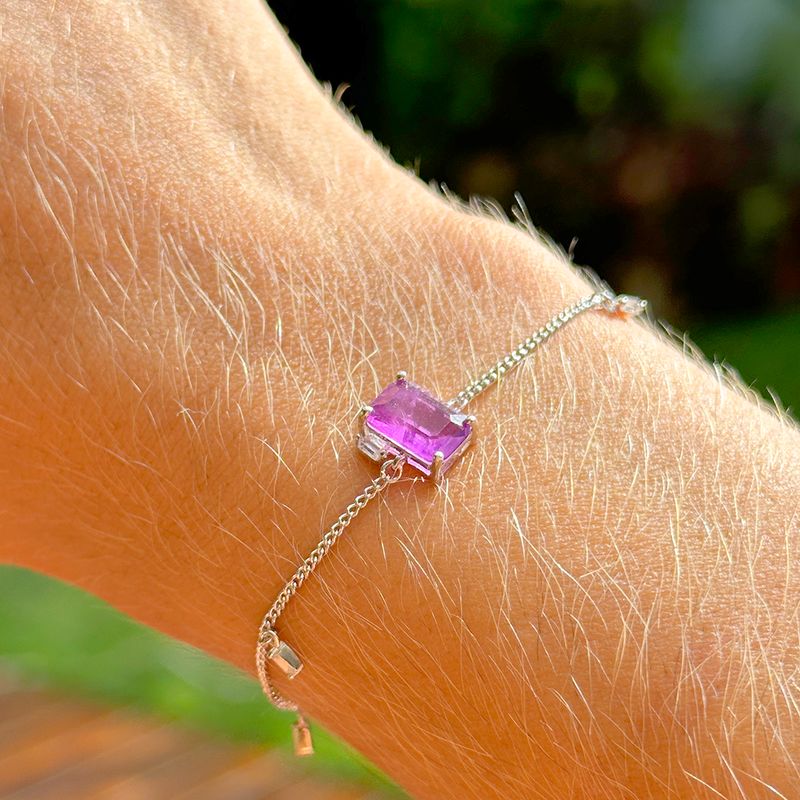 Pulseira-Fusion-Ametista-Retangular-Prata-925